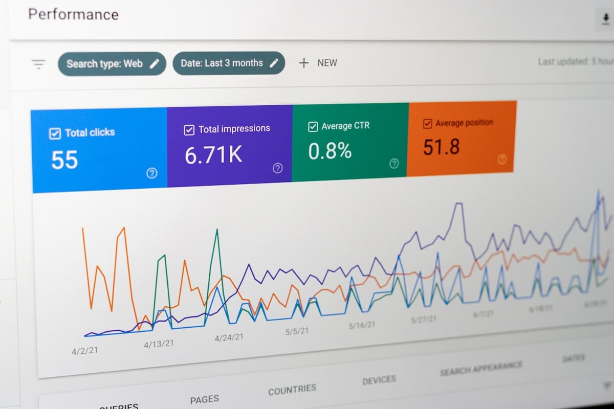 A screen displaying dense analytical data